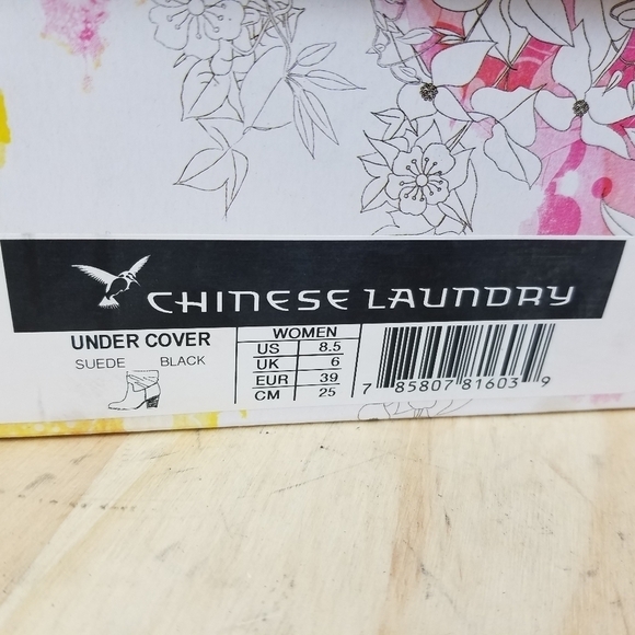 Distressed Black Biker Western Boots 8.5 Suede/Leather Slouch Heeled Booties NEW - Picture 11 of 12